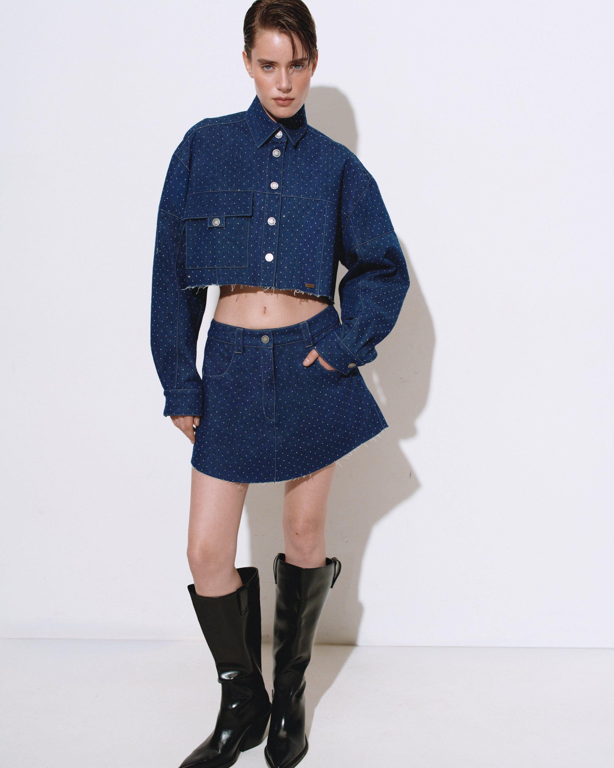 Сорочка джинсова "IVORY"