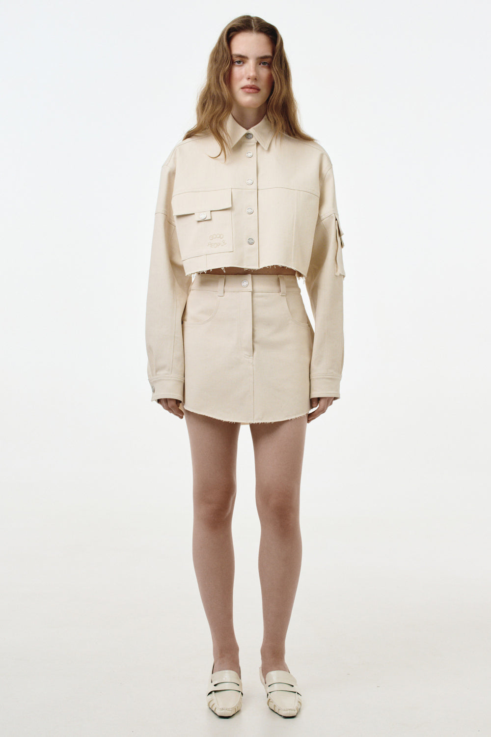 Denim Shirt "IVORY"