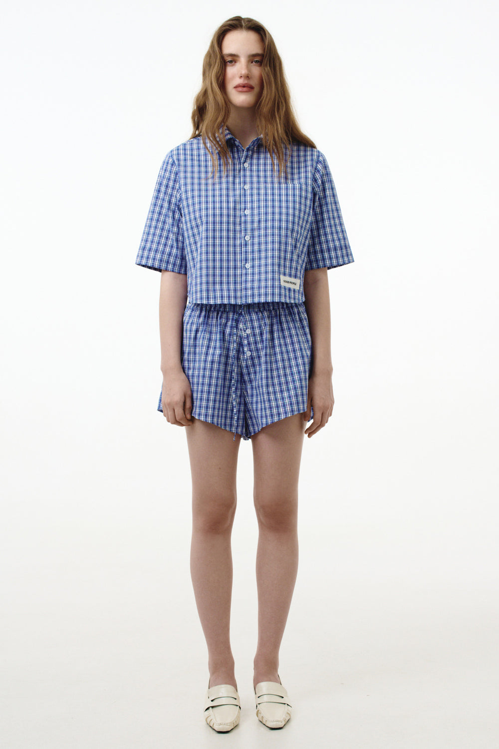 Шорти  блакитні "PLAID"