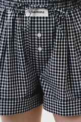 Шорти чорні "PLAID"