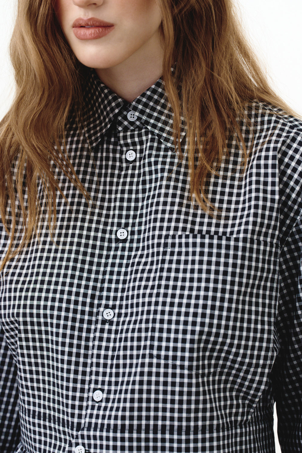 Сорочка чорна "PLAID"