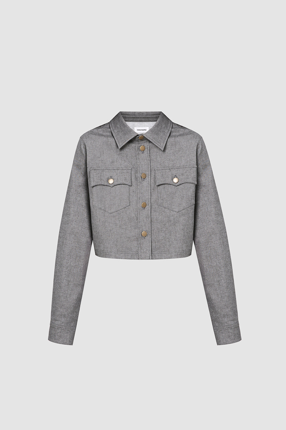Jacket with copper buttons