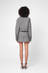 Жакет із срібними гудзиками