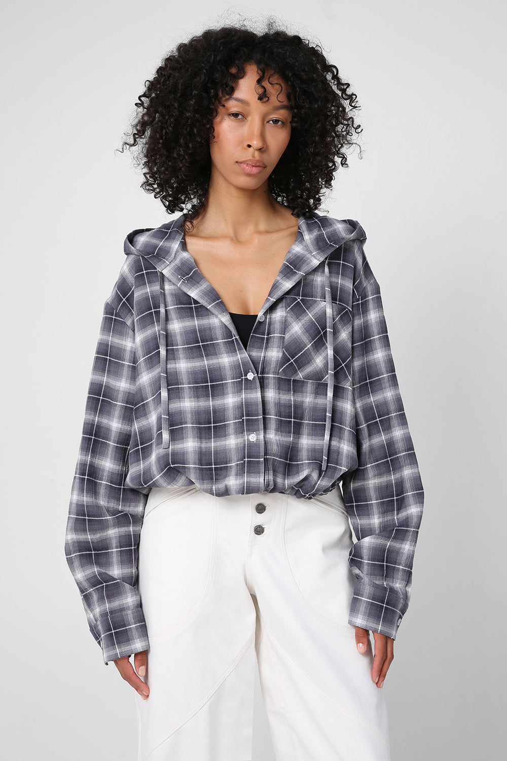 Hooded shirt