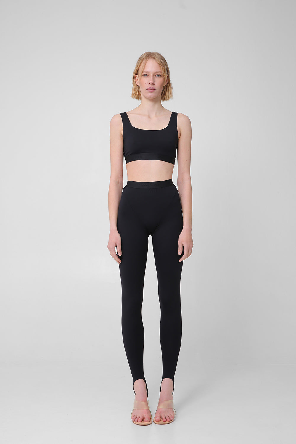 Leggings with elastic waistband