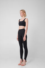 Leggings with elastic waistband