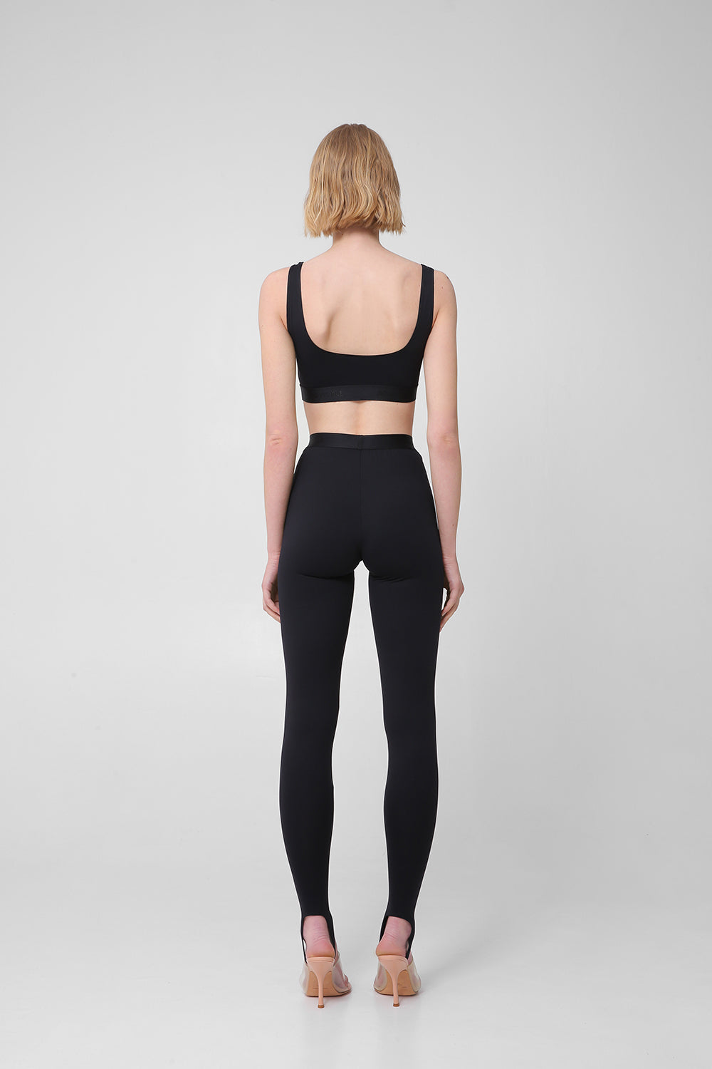 Leggings with elastic waistband