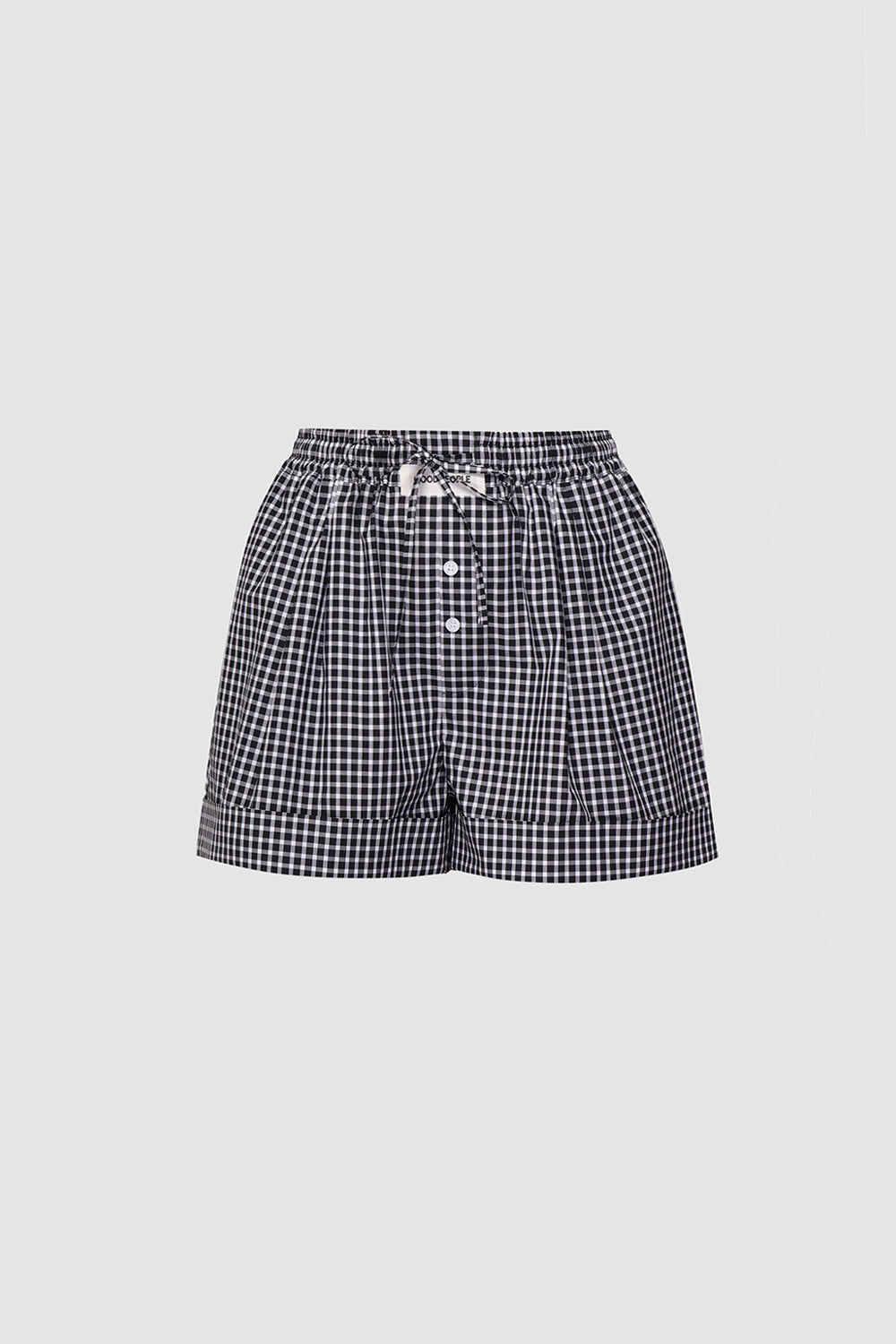 Шорти чорні "PLAID"