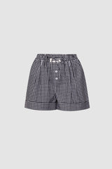 Шорти чорні "PLAID"