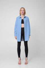 Denim shirt with logo