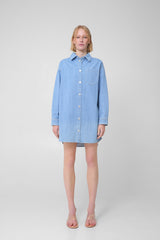 Denim shirt with logo
