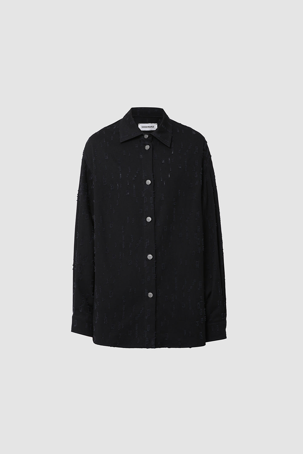 Denim shirt without pockets