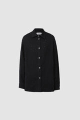 Denim shirt without pockets