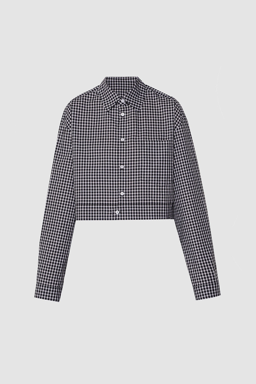 Сорочка чорна "PLAID"
