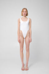 Bodysuit with colored logo
