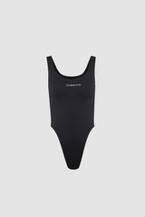 Bodysuit with colored logo