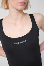 Bodysuit with multicolour logo